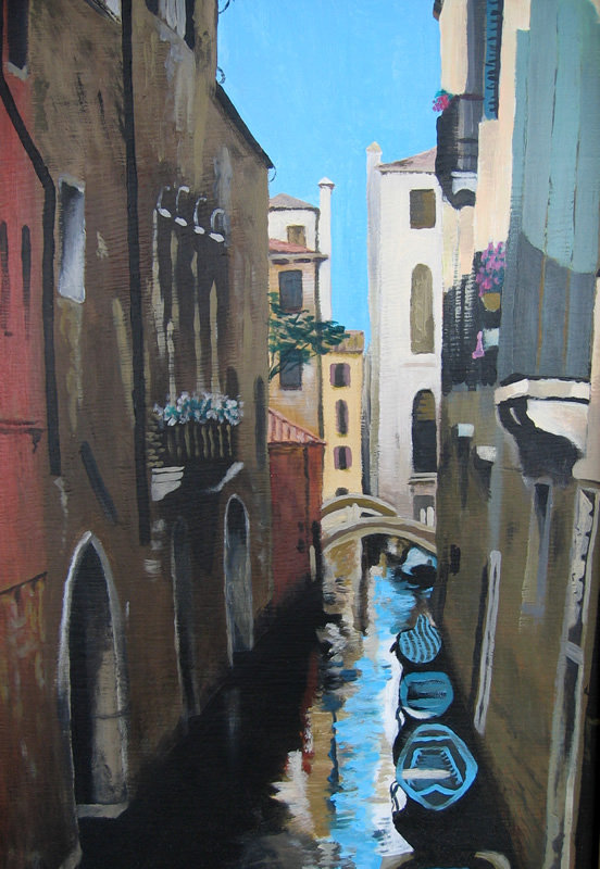 painting of venice in oils